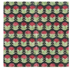 Studio Le Nid Set di 4 piastrelle Kimeya Cardo Green di Vincenzo Messina