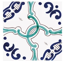 Ma.Vi. Ceramica Set di 25 Piastrelle Riedizioni Tradizione Tipo Carpena