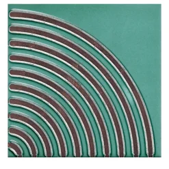 Ma.Vi. Ceramica Set di 44 piastrelle Solchi Tattile Angolo Verde