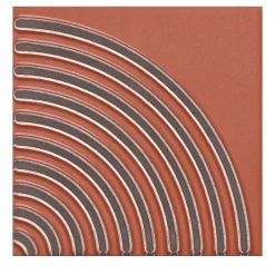 Ma.Vi. Ceramica Set di 44 piastrelle Solchi Tattile Angolo Ruggine