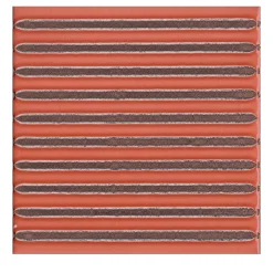 Ma.Vi. Ceramica Set di 44 piastrelle Solchi Tattile Lines Ruggine