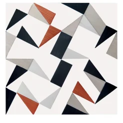 Ma.Vi. Ceramica Set Di 25 Piastrelle Tartan Black Tipo 2