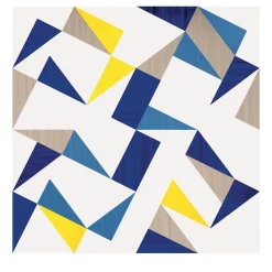 Ma.Vi. Ceramica Set Di 25 Piastrelle Tartan Blu Tipo 2