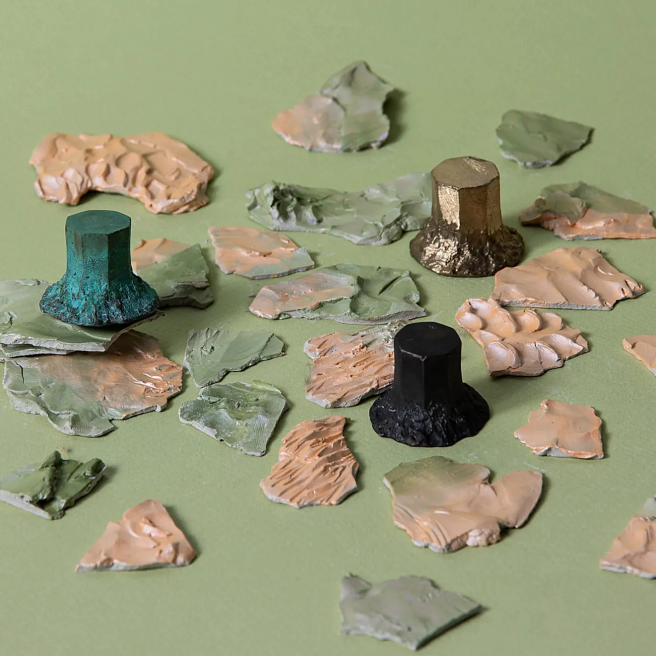 NIVA Design Set di 4 pomelli in ottone per porte Solido #4 di Nicole Valenti