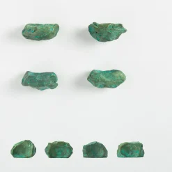 NIVA Design Set di 4 pomelli verdi per porte Impronta #3 di Nicole Valenti