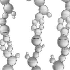 Simone Crestani Set di 2 Portacandele Trasparenti H₂O Bubble