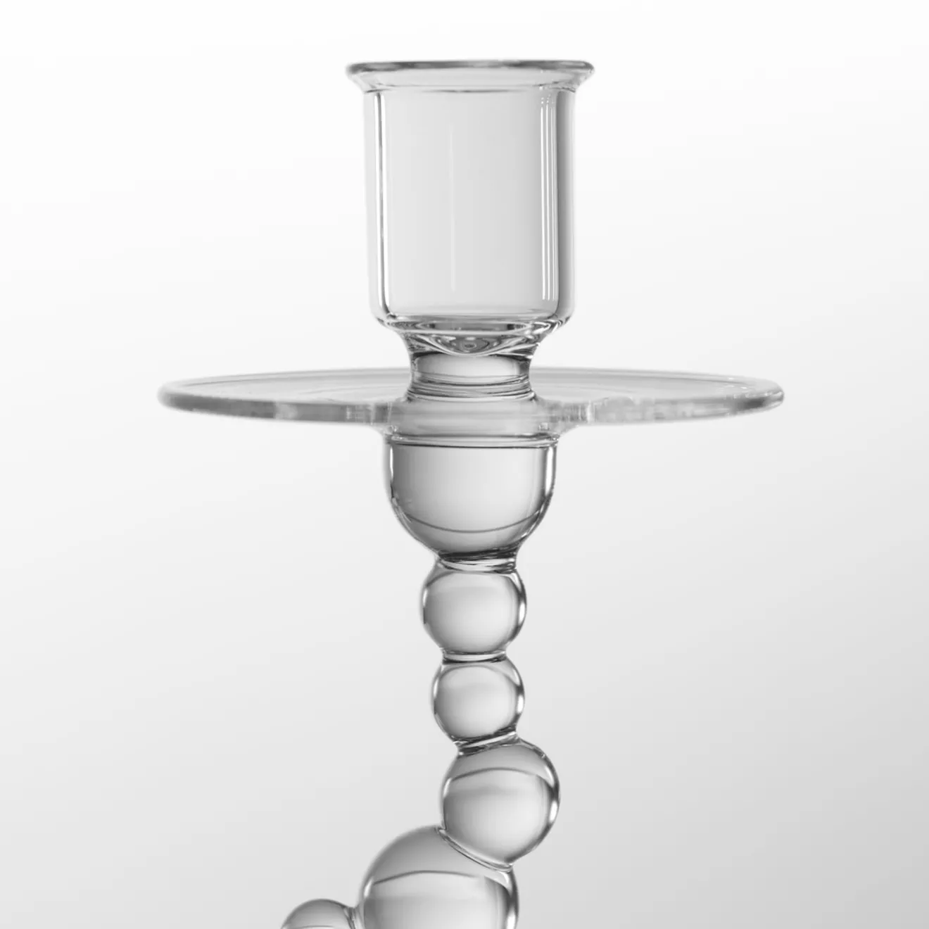 Simone Crestani Set di 2 Portacandele Trasparenti H₂O Bubble