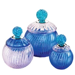 Baldi Home Jewels Set di 3 Scatole Coccinella Joy Romance in Cristallo