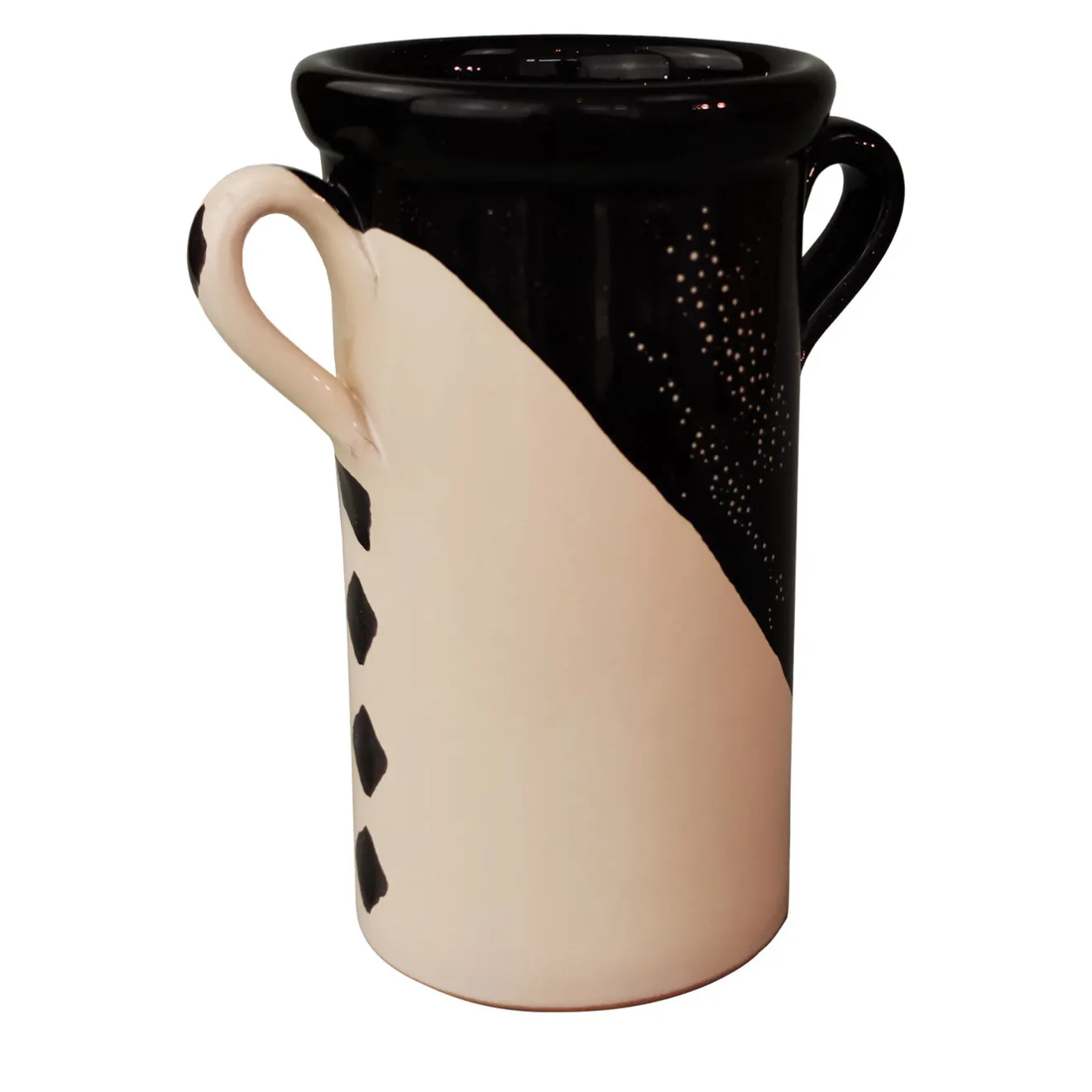 Fratelli Colì Set di 3 vasi con motivo quadrato Kiasmo