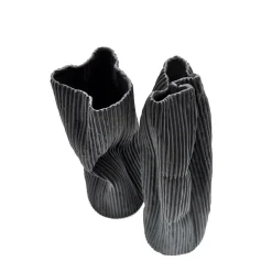 Design Center 1991 Set di 2 vasi decorativi "Paesaggio 25 Black #1" di Nino Basso