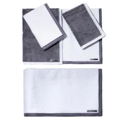 Alessandro Di Marco Set di asciugamani da bagno grandi - Grigio