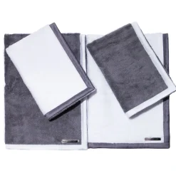 Alessandro Di Marco Set di asciugamani da bagno grandi - Grigio