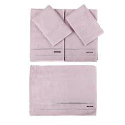 Alessandro Di Marco Set di asciugamani da bagno grandi - Rosa cipria