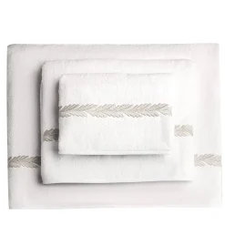 Biancoperla Set di asciugamani ricamati BOTERO in Cotone Spugna