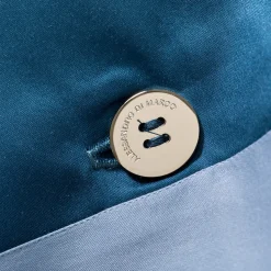 Alessandro Di Marco Set di biancheria da letto estiva - Blu petrolio