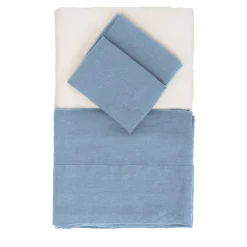 Once Milano Set di biancheria da letto estiva azzurra