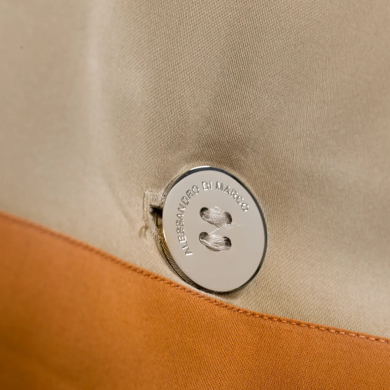 Alessandro Di Marco Set di biancheria da letto estiva - Beige e arancione