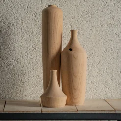 Andrea Celestino Set di bottiglie scultoree in legno #3