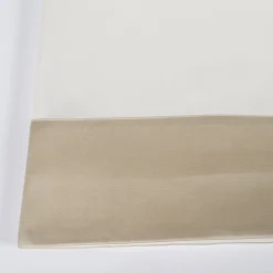 Mastro Raphael Set di lenzuola e due federe in raso di cotone beige Tivoli