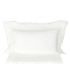 Mastro Raphael Set di lenzuola e due federe ricamate in avorio Dune Merveille