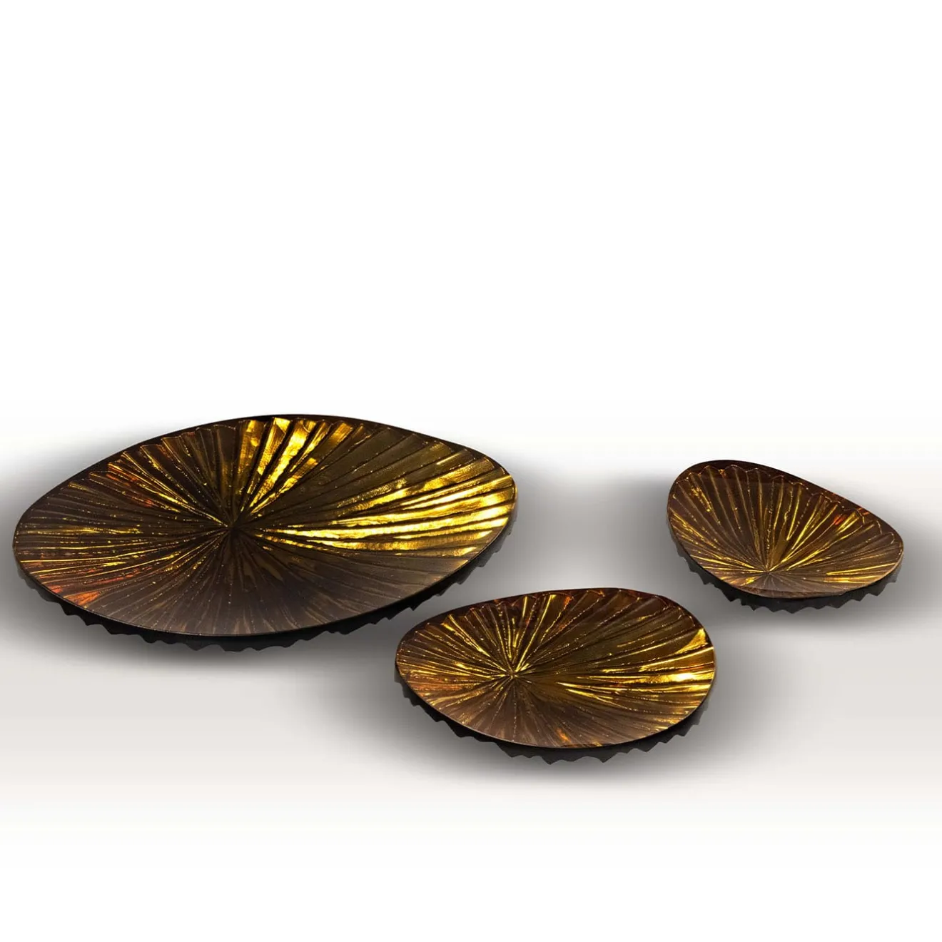 Ghirò Studio Set di sei centrotavola in cristallo Oasi