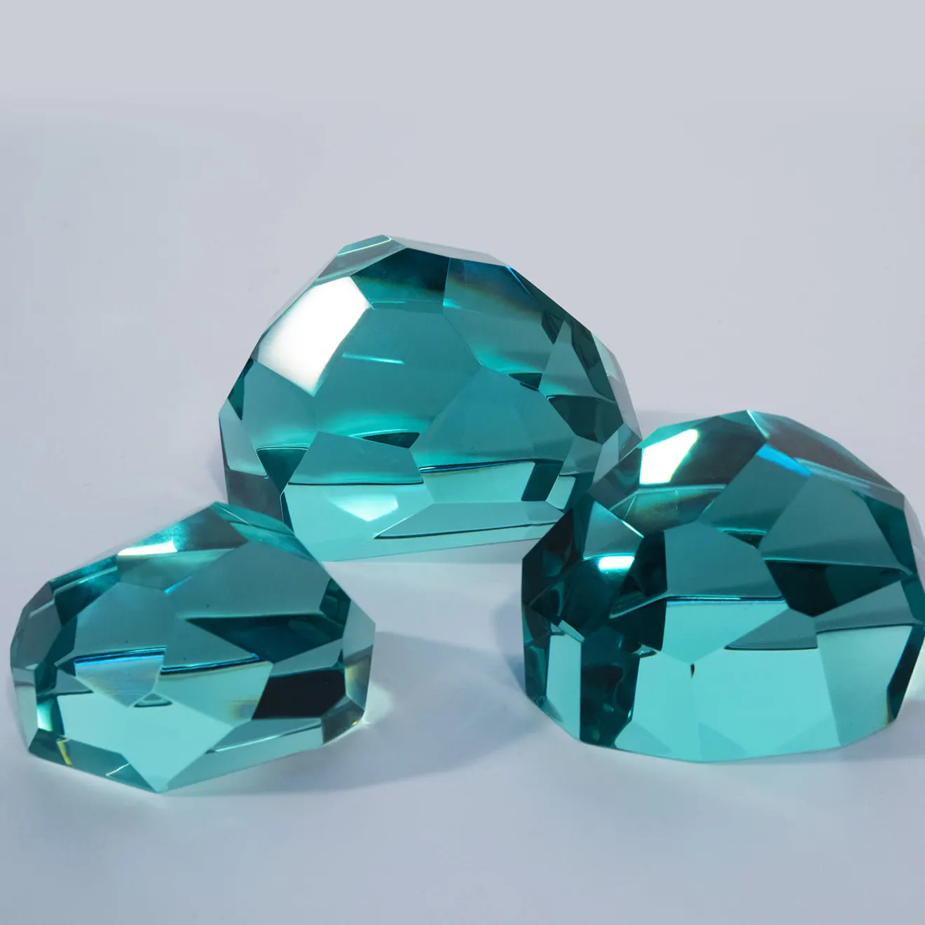 Ghirò Studio Set di tre sculture di cristallo Gems