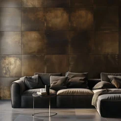 Favel Sintesi Orbitale Set di 4 piastrelle in ottone brunito