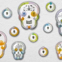 Ongaro & Fuga Specchio con teschio rotondo #6 di Bradley Theodore