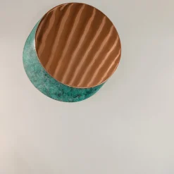 dAM Atelier Specchio da muro in rame verde Pavé