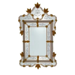 Fratelli Tosi Specchio da parete in vetro di Murano Toronto