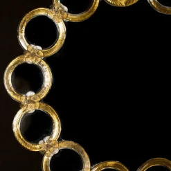 Ongaro & Fuga Specchio da parete in vetro veneziano Anello