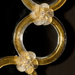 Ongaro & Fuga Specchio da parete in vetro veneziano Anello