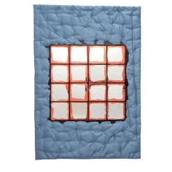 Meritalia Specchio da Parete Mirror 1 Azzurro di Gaetano Pesce