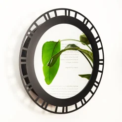 Splot Design Specchio da Parete Nero Solisumbra