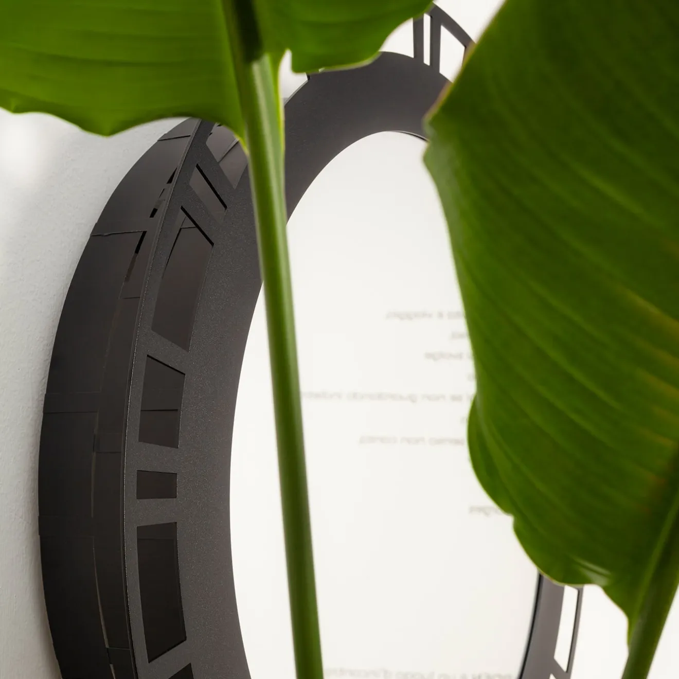 Splot Design Specchio da Parete Nero Solisumbra