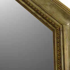 Caiafa Specchio da parete ottagonale in foglia d'argento Mecca