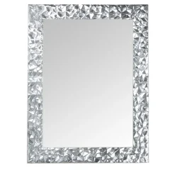 Mo.Wa Specchio da parete rettangolare Vega in argento
