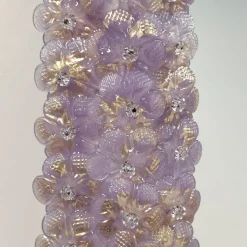 Fratelli Tosi Specchio da parete rettangolare Roseto Glicine Oro