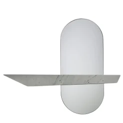 Espidesign by Paola Speranza Specchio da parete Stadium White Carrara