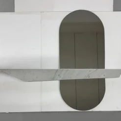 Espidesign by Paola Speranza Specchio da parete Stadium White Carrara