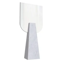 Carcino Design Specchio da tavolo Ophelia Bianco Carrara