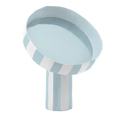 Paola Paronetto Specchio da tavolo Reflections Girasole Circo 30 Blu e Bianco