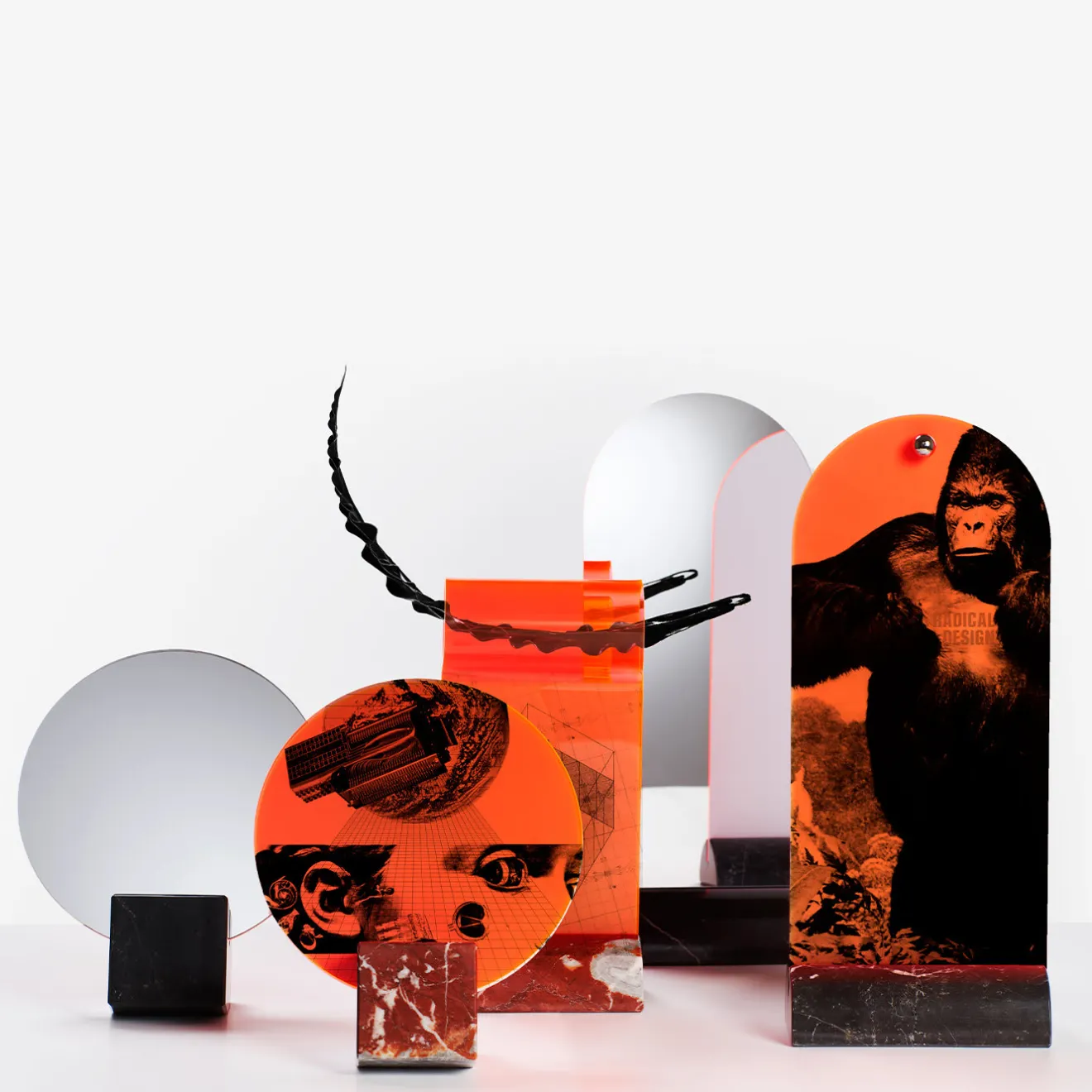 Poltronova Specchio da tavolo Vanitas