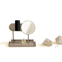 Orografie Specchio da tavolo Virgola Beige di Xu Zheng