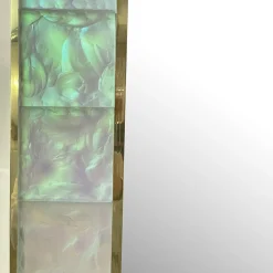 Ghirò Studio Specchio di cristallo iridescente Martelé fatto a mano