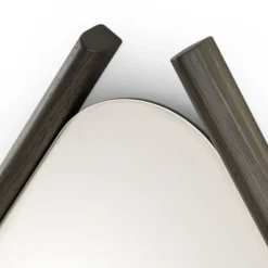 Morica Design Specchio medio Wood Eye con cornice in rovere massiccio