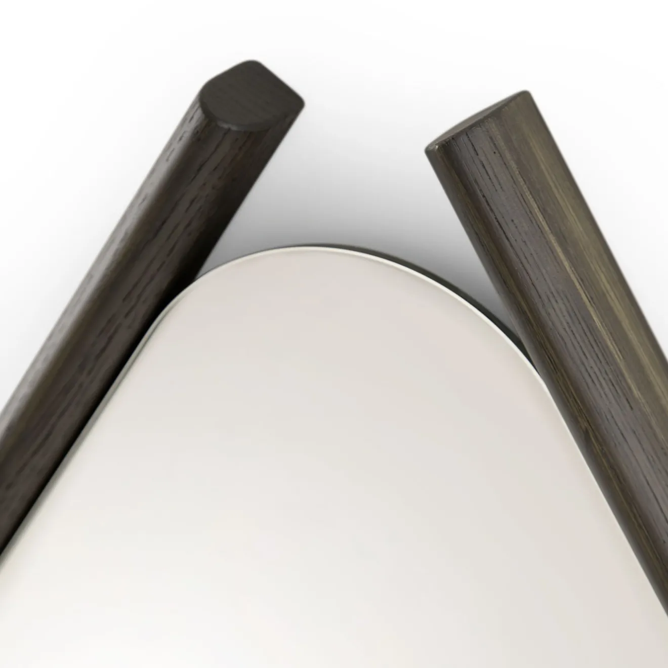 Morica Design Specchio medio Wood Eye con cornice in rovere massiccio