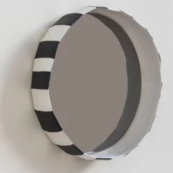 Paola Paronetto Specchio Reflections Ninfea 50 Bianco e nero