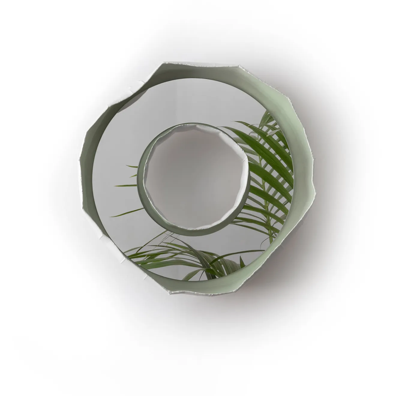 Paola Paronetto Specchio Reflections Ring Aura 50 Bianco e Verde