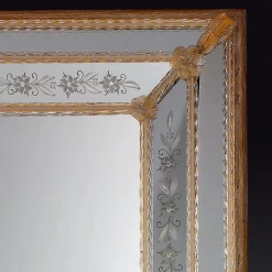 Fratelli Tosi Specchio rettangolare in vetro di Murano Da Mula